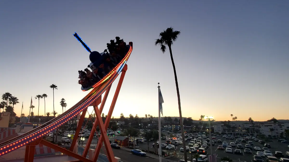 A ride going over the edge.
